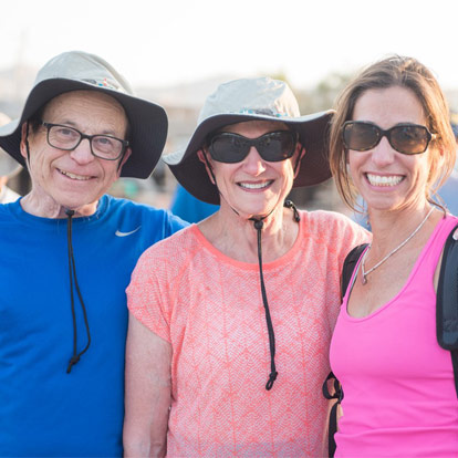 Adults smiling in Israel
