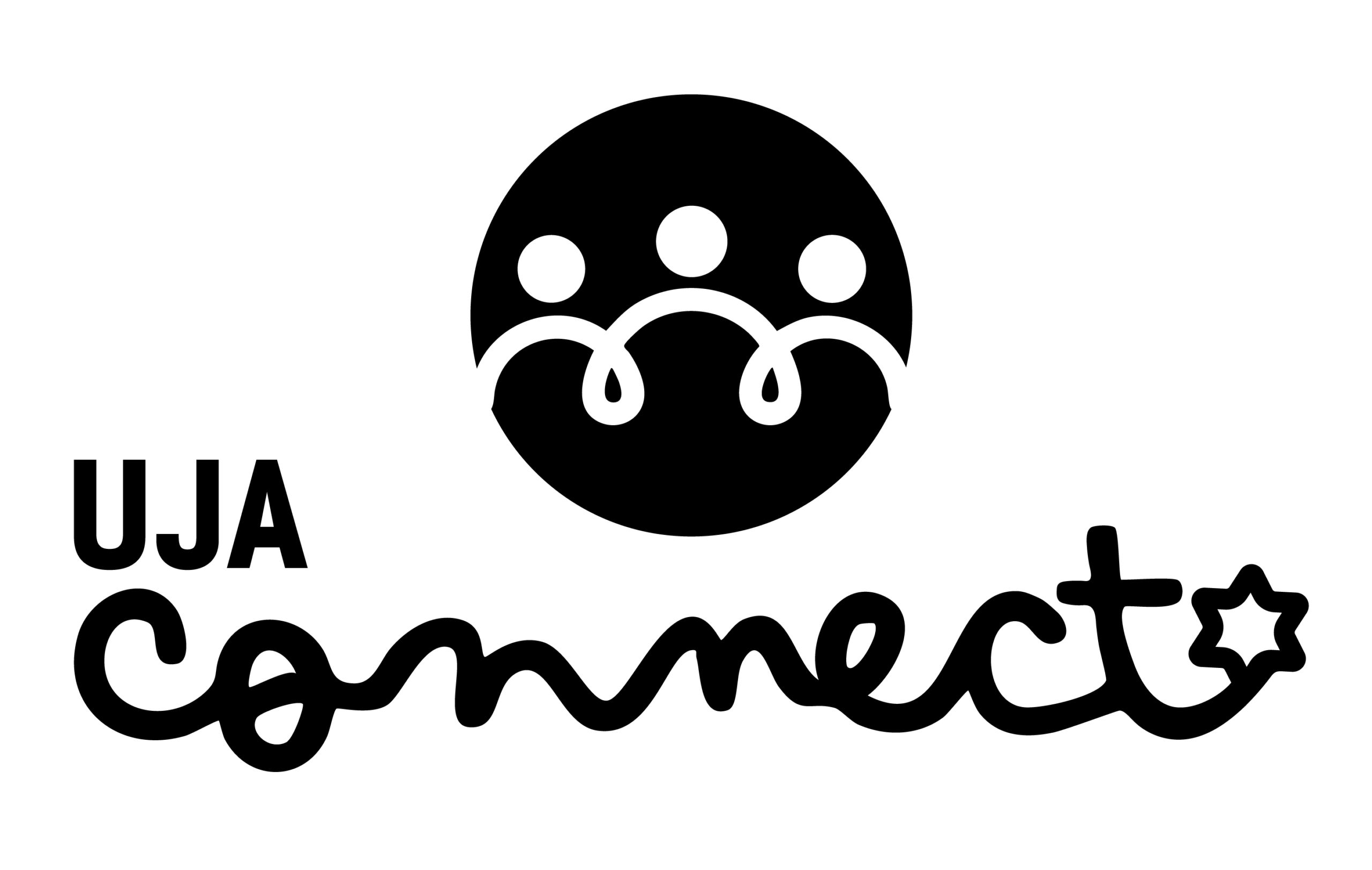 UJAConnect_logo Stacked_UJA Connect logo B-W Stacked (1)
